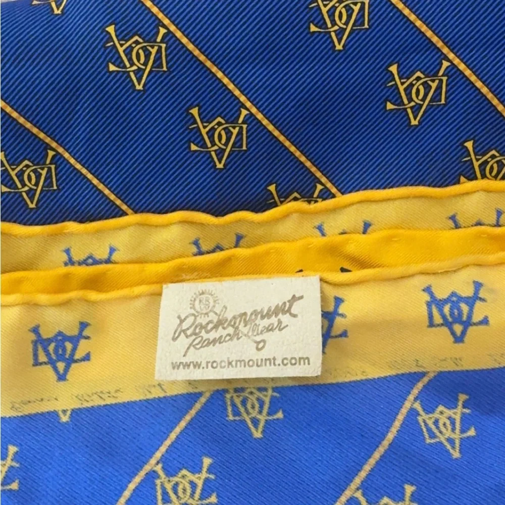 Rockmount Ranch Wear‎ Denver Athletic Club Limited Edition 100% Silk Scarf 33.5”